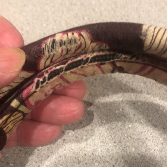 Vera Bradley Laptop/Multi Purpose Bag, Large & Front Pocket,Brown Floral - Picture 5 of 10